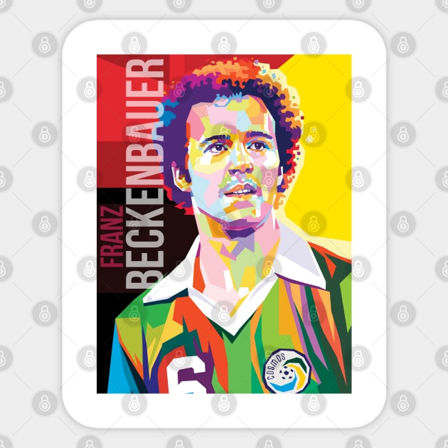 Franz Beckenbauer football legend Sticker by Mulyadi Walet